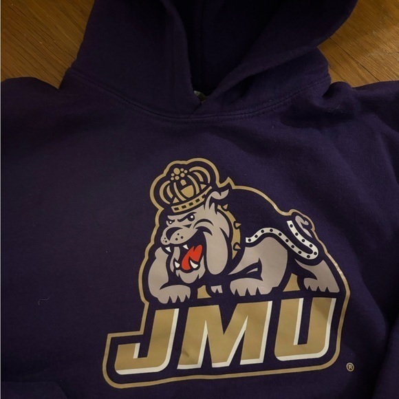 James Madison University Duke Dogs  purple hoodie sweatshirt size small - Picture 1 of 4